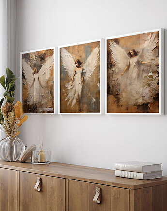 Zestaw plakatów - Anioły (set245), raspberryEM