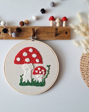 Leśna dekoracja do pokoju dziecka  z muchomorami, Nataly Atelier