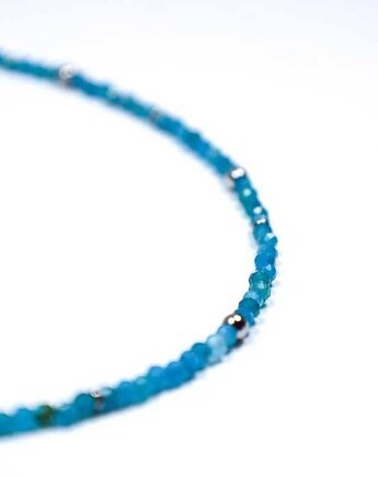 Srebrny naszyjnik apatyt, Lovely Jewellery