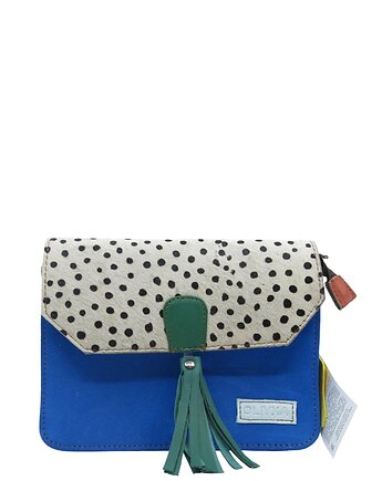 Torebka zamszowa, elegancka, skórzana, zamsz, ozdobny chwost eko OLIVKA, Olivka Warsaw