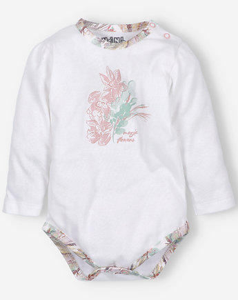 Body niemowlęce MAGIC FLOWERS z bawełny organicznej dla dziewczynki , Nini