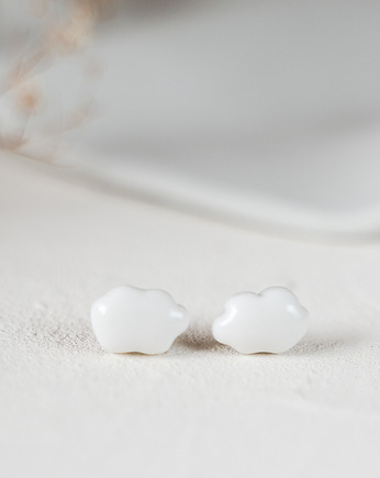 Kolczyki porcelanowe CLOUD, rękoczyny