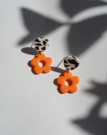 Kolczyki MINI kwiatki, Dwie Gliny