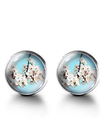 Kolczyki sztyfty - Kwitnące kwiaty, yenoo