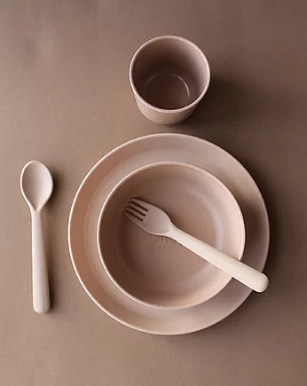 Zestaw naczyń bambusowych dla starszaków , zboże, naniby