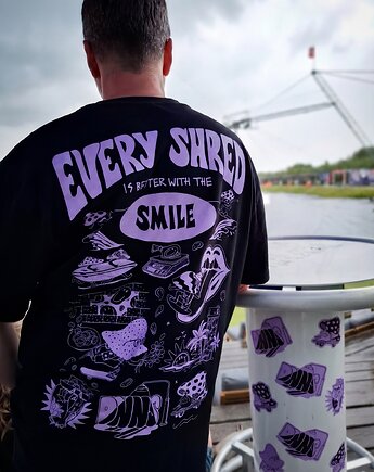 Czarny długi T-shirt Shrooms, DONT NEED NO SAMURAI