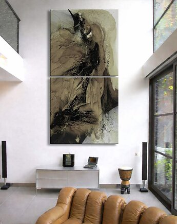 Duże obrazy na ścianę strukturalne, ręcznie wykonane, art and texture