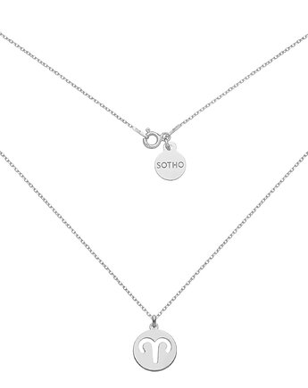 Srebrny naszyjnik z zodiakiem Barana, SOTHO