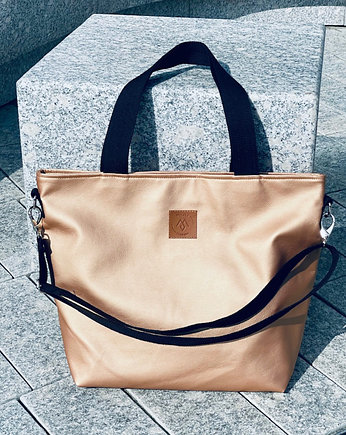 Duża torba shopperka Mili Duo - stare złoto, Militu