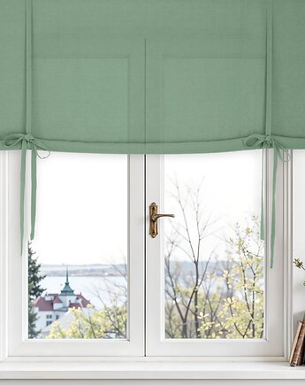 Roleta podwijana eucalyptus green heavy, so linen!