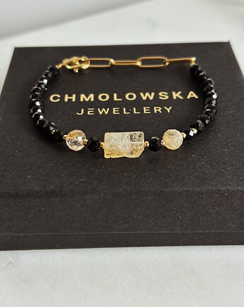 Brasnoletka Onyks i Cytryn, Chmolowska Jewellery