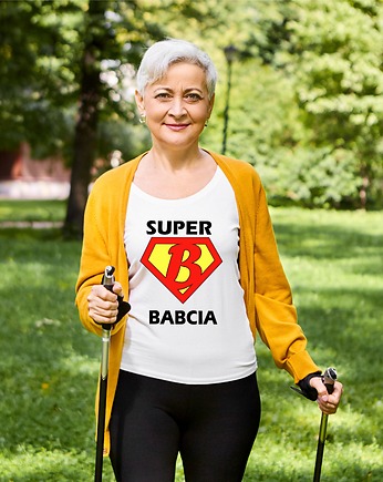 Koszulka damska  Super babcia, ART ORGANIC