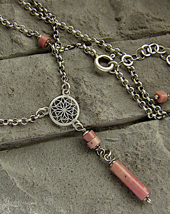 Rodonit - naszyjnik, RayOfArt