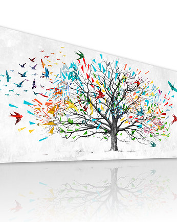 Obraz na płótnie Abstakcyjne drzewo- 150x60cm, OKAZJE - Prezent na Wesele