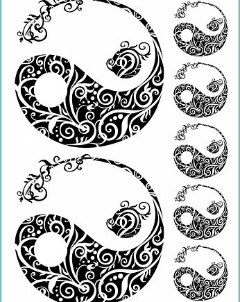 Tatuaż tymczasowy "Znak yin yang", Fotobloki and decor