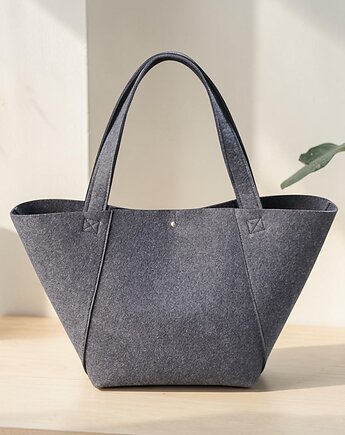 Duża torba filcowa shopper bag na ramię , Beltrani