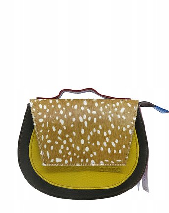 Torebka damska skórzana obrotowa klapka 4w1 rączka pasek OLIVKA, Olivka Warsaw