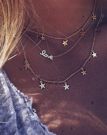 Naszyjnik choker gwiazdki love, Czaki Bransoletki