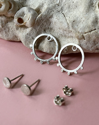 Kolczyki DOTS, srebro 925, Friedman Jewelry