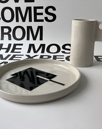 Kubek #12 /beż/ 200ml+filiżanka /100ml/, Handverk