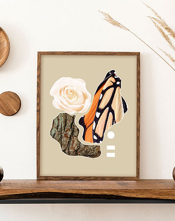 Autorski plakat dekoracyjny, kolaż, Dekorando