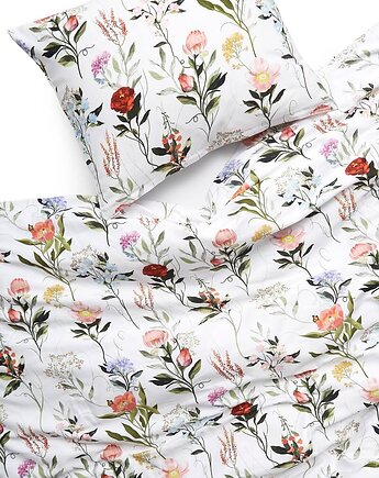 Poszewka Ogródek babci, White pocket