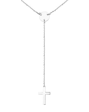 Naszyjnik długi różaniec z krzyżem srebro 925, THE SILVER STORY