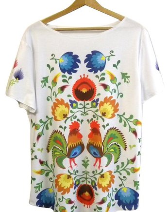 Bluzka damska,t shirt ze wzorem origami S XL Bluzka damska,t shirt ze wzorem origami S XL