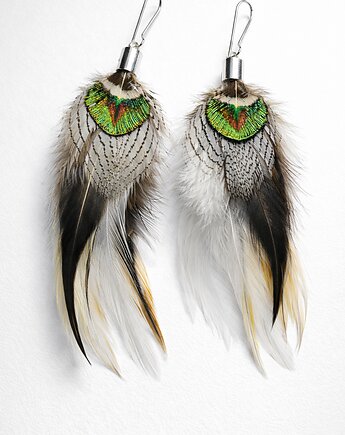 Kolczyki z piór Plume Royal, Ajdacho