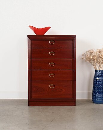 Komoda mahoniowa, duński design, lata 80, produkcja: Dania, Przetwory design