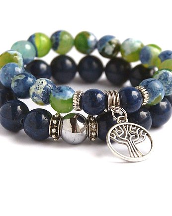 komplet :: navy blue & green, kaktusia