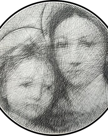 Maria - Fotorealistyczny unikalny Obraz z Nici String Art 60cm, Błażej co ty pleciesz