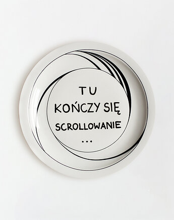 Talerz na ścianę - scrollowanie, EMPE artstudio