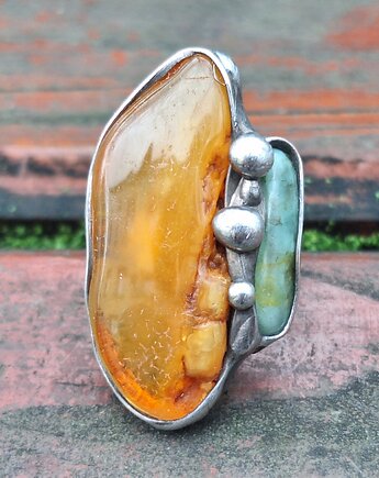 Big - pierścionek regulowany, po drugiej stronie lustra