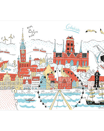 Plakat Gdańsk Panorama, Gliniana Kura