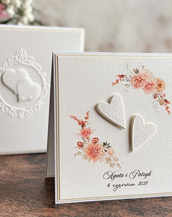 Elegancka pamiątka ślubna w pudełku z kopertą, WP51, Anna Art and Crafts