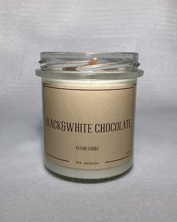 Świeca Sojowa "Blach&White Chocolate" 350ml, Handmade with Love
