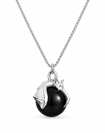 Nietoperz z czarną perłą- naszyjnik, ISSI Jewelry
