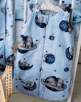 Śpiworek Ocieplany 2.5 TOG Podwójny Zamek Bawełna LUNA od BabyU, Sleepdo