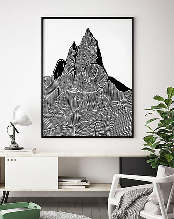 Mnich / Tatry / Góry  / Grafika, Jola Regeńczuk Art