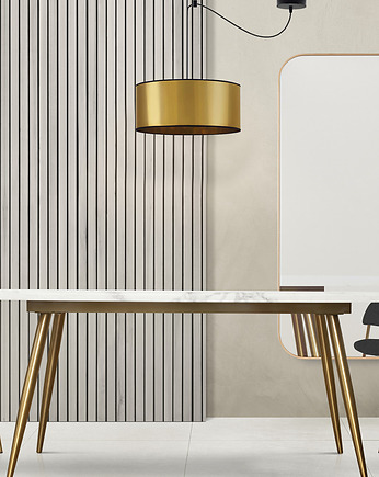 Złota lampa wisząca z abażurem w stylu glamour WAIKIKI W1 MIRROR, LYSNE
