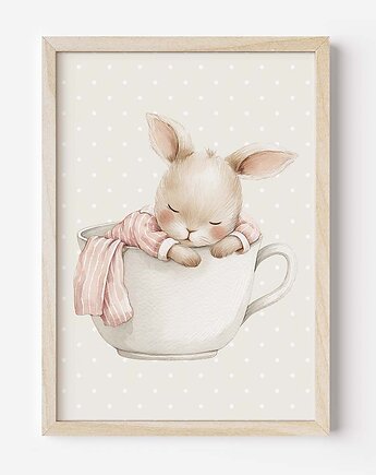 Plakat Na Ścianę Dla Dziewczynki Różowe króliczki nr. 11, Dekoracjan