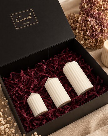 Luksusowy zestaw prezentowy świece sojowe dekoracyjne, Coccola JEWELLERY