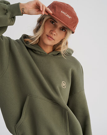 Czapka sztruksowa CAMPER ceglana, HARP TEAM