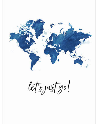 Let's just go! - Art Print Granat, Makaliboo