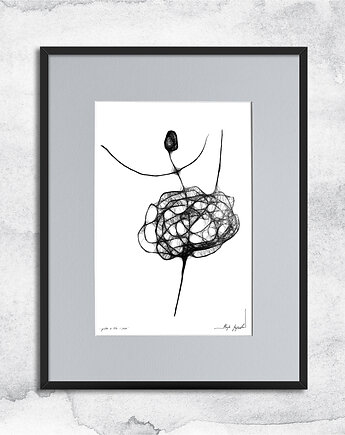 Oprawiona grafika - tancerka - nr 90, Maja Gajewska