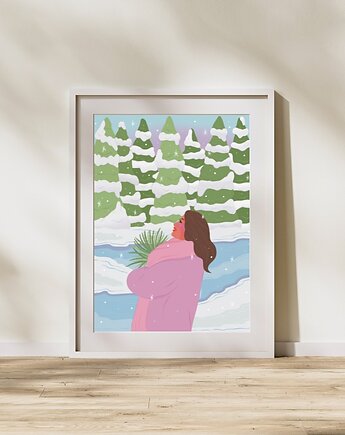Plakat Winter Trees, Maya Design