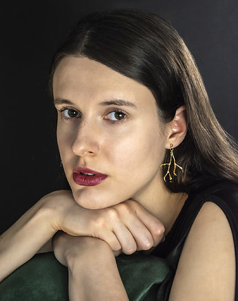 Kolczyki pozłacane SZADŹ No. 2