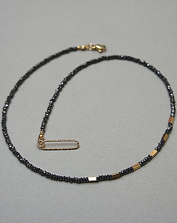 Choker  (Hematyt graphite)  - szlachetna kolekcja, KiKa pracownia