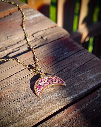Wisiorek z wrzosem, Figa handmade accessories